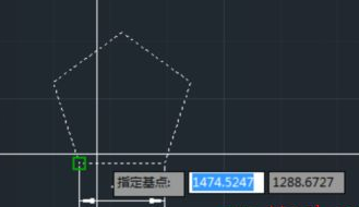 CAD如何按照比例縮放五邊形？